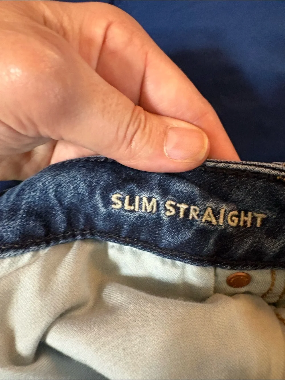 American Eagle Slim Straight Jeans Men's 31x32 Blue Denim Next level Airflex